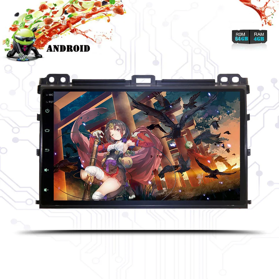 Perfect 4G+64G Android 9.0 Car DVD Player for Toyota Prado 120 Land Cruiser 2004-2009 2din Radio GPS Navi Multimedia Stereo Audio Player 1 Perfect 4G+64G Android 9.0 Car DVD Player for Toyota Prado 120 Land Cruiser 2004-2009 2din Radio GPS Navi Multimedia Stereo Audio Player 1