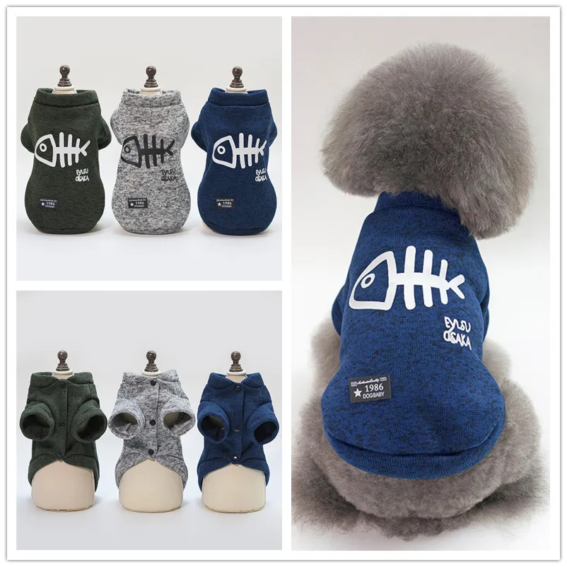 

dog clothes puppy polyetser sweatshirt pet spring autumn clothes S-2XXL F96
