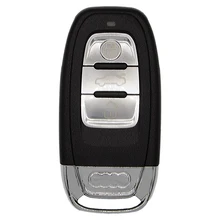 WhatsKey 3 Button Remote Smart Car Key Shell Fob Case For Audi A4 A4L A5 A6 A6L A7 A8 S4 S5 Q5 RS4 RS5 2007 - 2016 With Logo