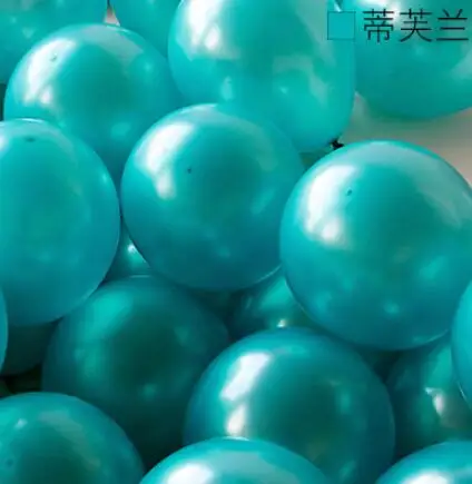 Перламутровые Воздушные шары 20 шт 10 дюймов утолщаются 2,2 г латексные гелиевые воздушные шары на день рождения для девичника Декор материалы для вечеринок с шарами - Цвет: Небесно-голубой