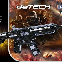 Современное военное оружие строительный блок M4A1 модель сборные игрушки пистолет с резиновой лентой коллекция кирпичей для мальчиков подарки