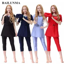 Скромные пляжи высокого качества солнцезащитный крем короткий рукав Арабский Мусульманский купальник женский купальник Мусульманский купальник с шапочка для бассейна