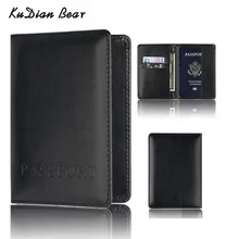 KUDIAN BEAR Brand Passport Cover Women Passport font b Holder b font Designer Travel Cover Case