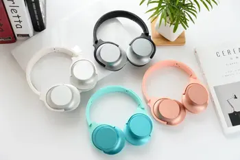 

Fashion Pure Color Metallic 3.5mm Folding Stereo Headphone Foldable Headset Headband Big Earphone For Phones MP3 With Microphone