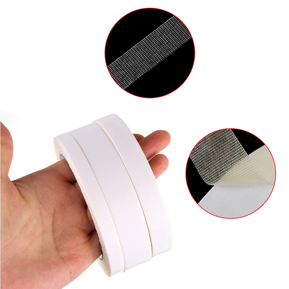 

10 Metres Hot Melt Adhesive Mesh Tape Double-sided Release Protector Paper Film Fastener Tape Self Adhesive Pad Mounting Fixing