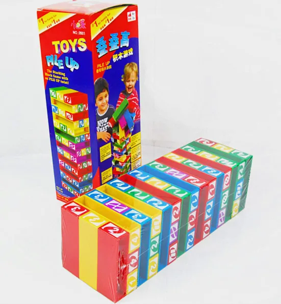 Stacko 45 pcs/set The Stacking Block Game With an Pile Up Twist Pile Up