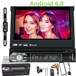 7 ''hd сенсорный экран DVD плеер автомобиля с Android 6,0 GPS навигации стерео двойной Din в тире Bluetooth головного устройства Поддержка wi fi