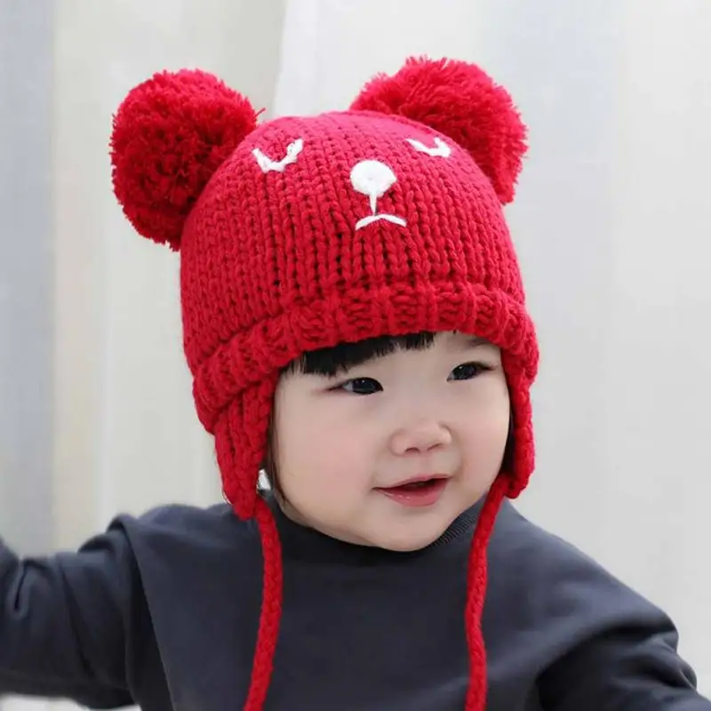 2018 New Fashion Winter Warm Baby Hats Baby Cap For Children Winter ...