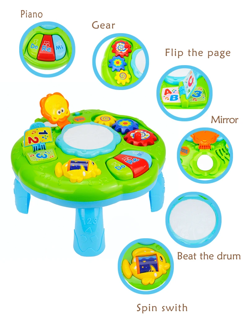 Детские музыкальные игрушки для малышей 13-24 месяцев обучения Образование Игрушки для маленьких Oyuncak для маленьких мальчиков девочек