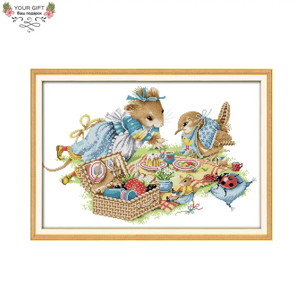 Joy Sunday D685 Free Shipping 14CT 11CT Stamped and Counted Home