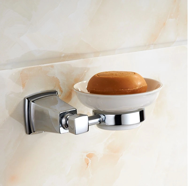 

2016 New Product, Bathroom Accessories Fashion Chrome Finish Soap Basket/ceramic soap dish / stainless steel soap container