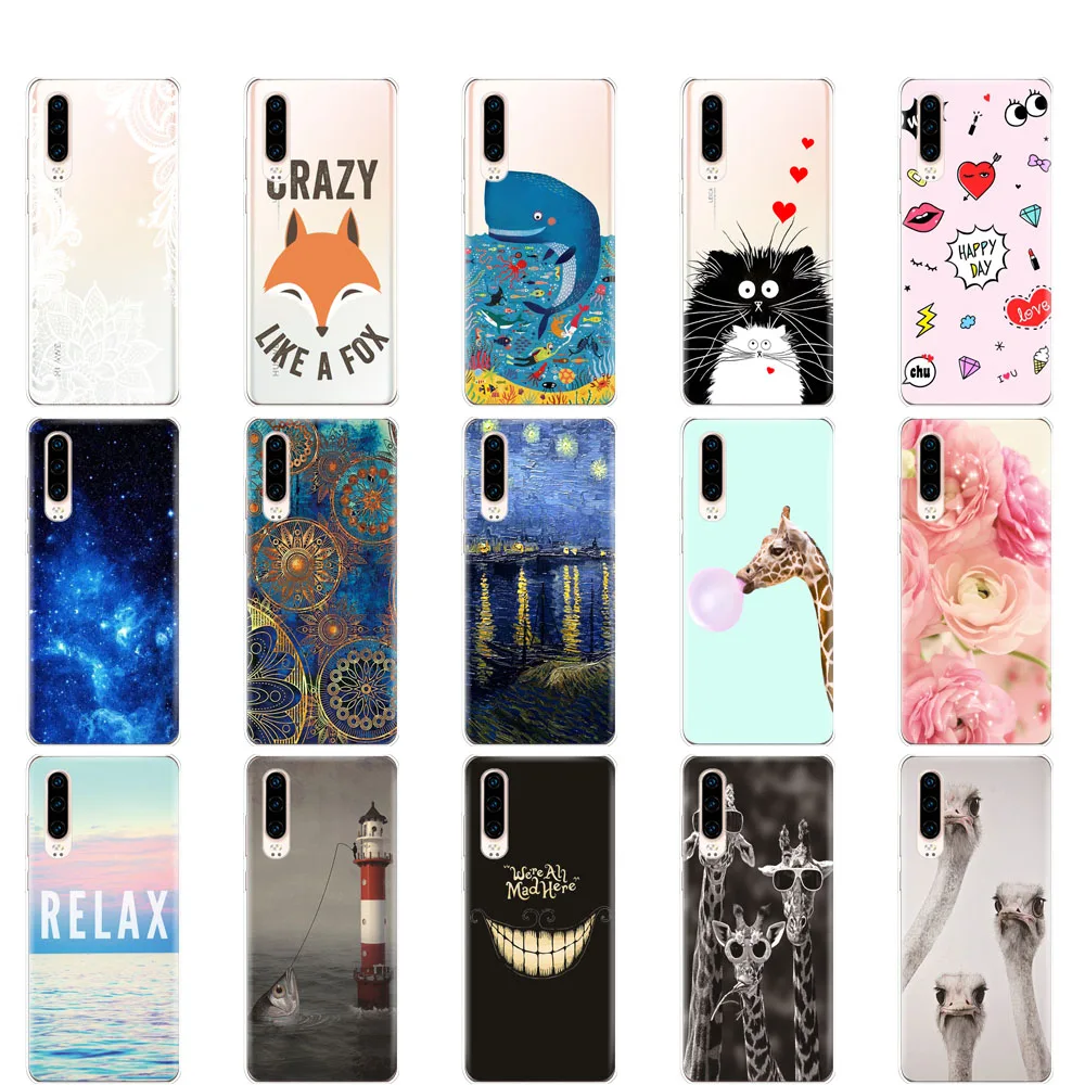 case for Huawei P30 Pro Case Huawei P30Pro Case Silicone TPU Phone Back Cover On Huawei P30 Pro VOG-L29 ELE-L29 P 30 Lite Case