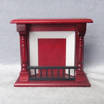 

3pcs Dollhouse Decoration red Fireplace 1/12 Scale DIY Handmade Miniature Furniture Accessorie Kits Mini Toys Gift For Children