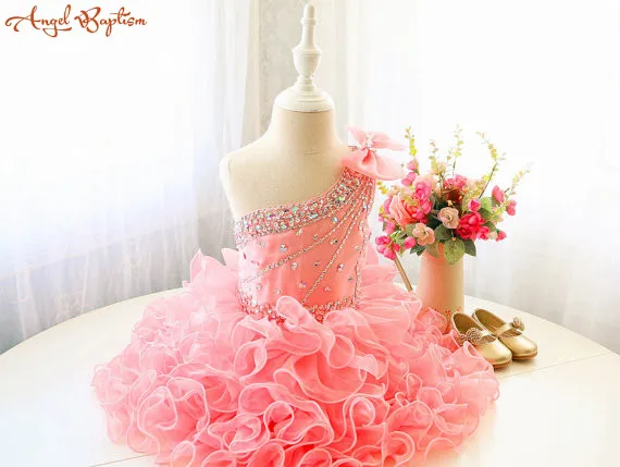 pink first birthday dress