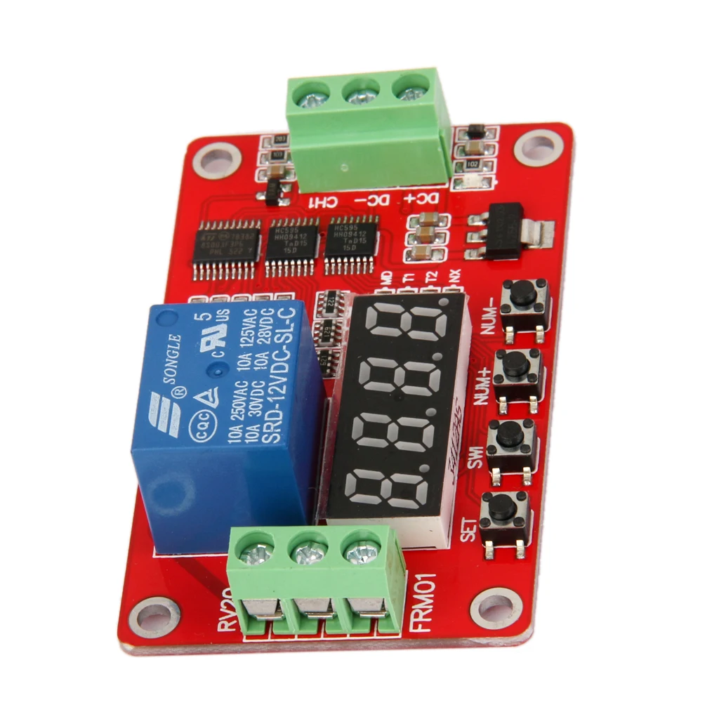 Multifunction Self-lock Relay Cycle Timer Module PLC Automation Delay 12V