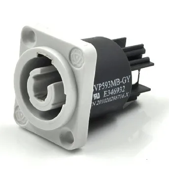 

5PCS/lot High quality Male PowerCon Power Panel Mount Connector Jacks Grey color