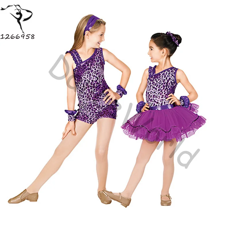 2018 Girls' Ballet Dance Suit Pant Bodysuit And Skirt 3pcs/set Foreign