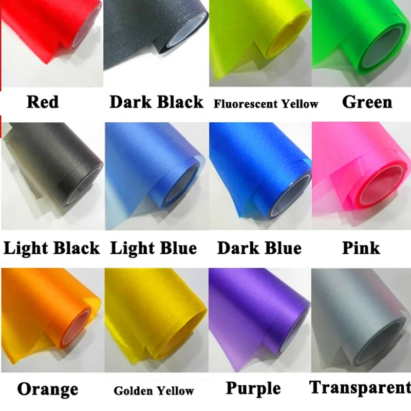1pc SEEYULE 0.3m*1.2m Frosted with Flash Point Car Film Car Headlight Taillight Protection Color change waterproof Roll Sticker 
