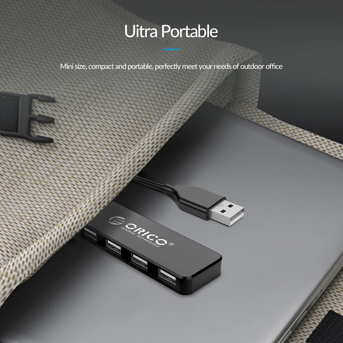 ORICO мини usb-хаб мульти 4 порта высокоскоростной USB2.0 сплиттер портативный OTG адаптер для iMac компьютер Ноутбук Аксессуары для планшетов