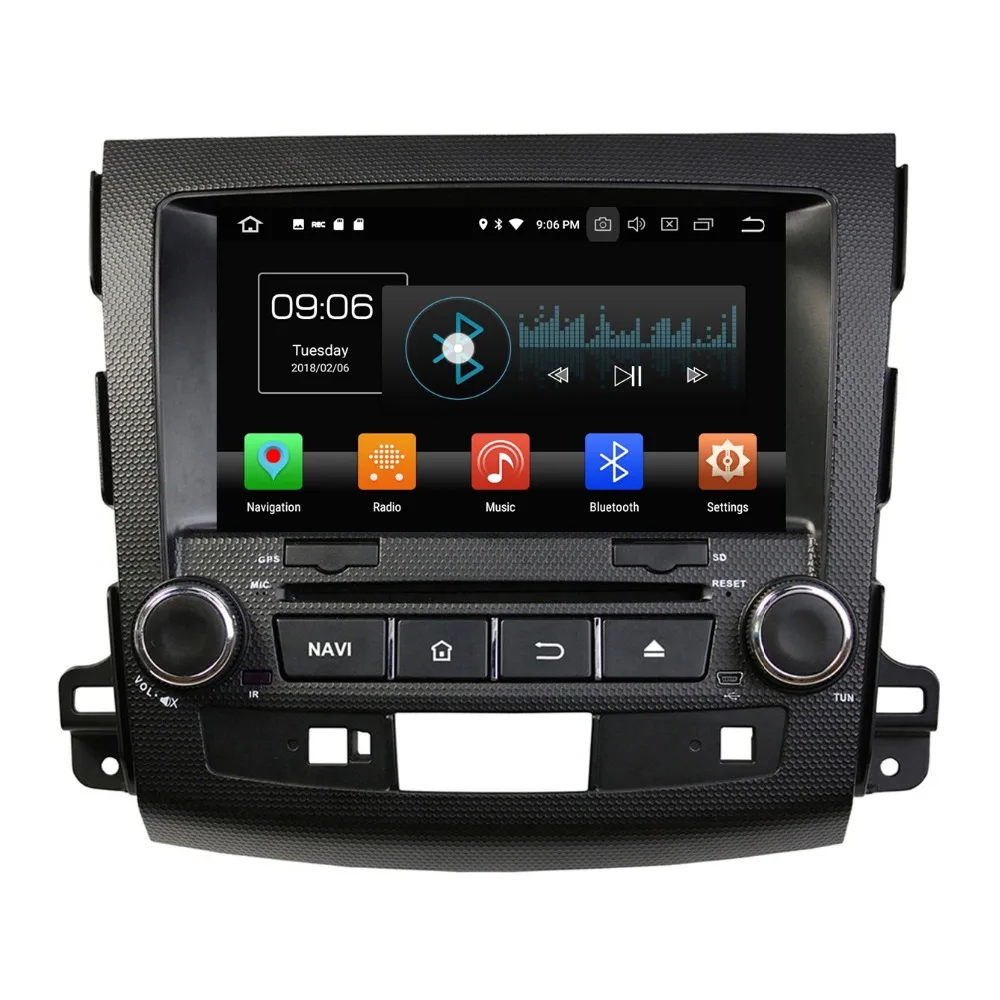 Discount 4GB RAM Android 8.0 Octa Core 2 din 8" Car DVD GPS for Mitsubishi Outlander 2006-2012 stereo Radio Bluetooth WIFI USB 32GB ROM 2