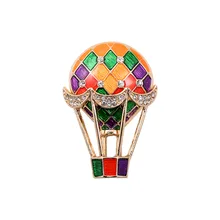 XQ Free shipping Rhinestone fashion new balloon drop glaze enamel delicate high-grade brooch