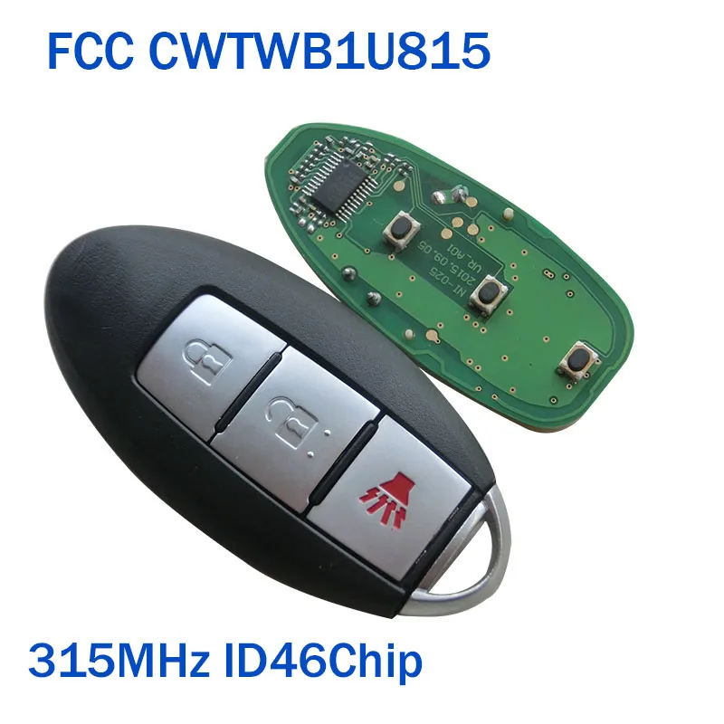 Умный брелок для Nissan New VERSA MICRA Chip ID46 KYDZ 3 кнопки полный доступ без ключа 315 МГц