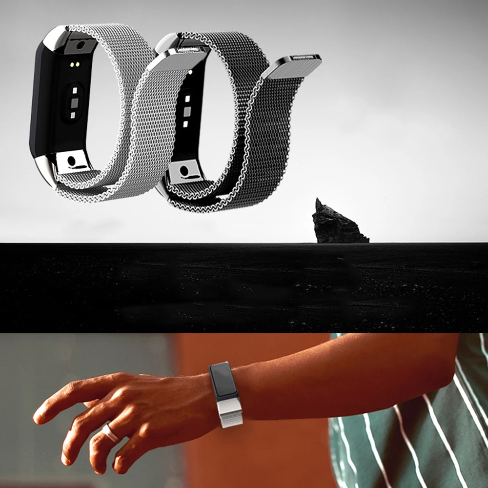 

For Huami cor2 wristband for Mi moving 2 bracelet for A1712 Milan Nice magnetic loopback replacement strap