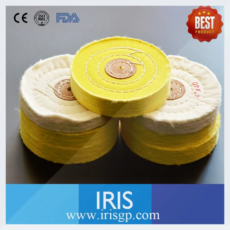 White Yellow Cotton wheel 4