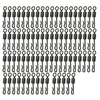 75pcs/lot Large Long Body Q-Shaped Black Quick Change Swivels For Carp Fishing Size 4# Fishing Terminal Tackle Accessories pesca ► Photo 1/6