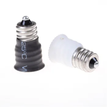 

1PCS E12 to E14 lamp Holder Converter Socket Conversion light Bulb Base type AdapterWhite Color top quality hot selling