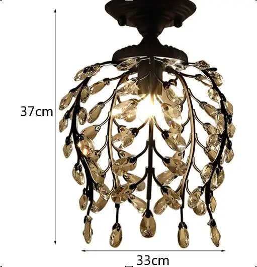 Европейский стиль креативный Простой Хрустальный потолочный светильник E27 Светодиодный Люстра для спальни гостиной столовой Кабинета прохода кафе бара - Цвет корпуса: chandelier