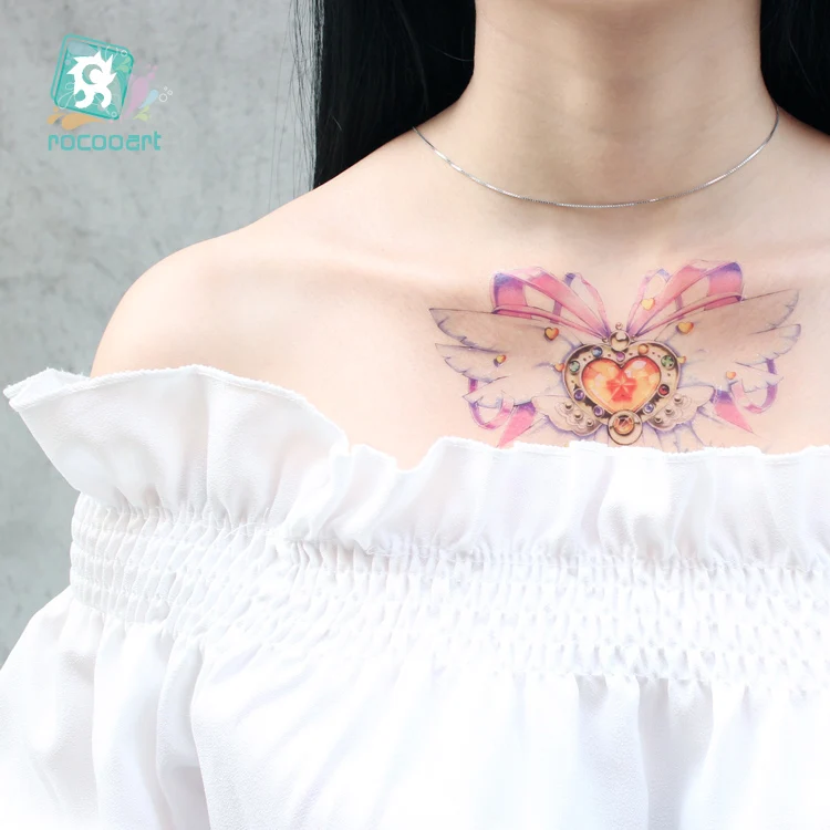 

2019 Pretty Girl Warrior Tattoo Sticker Peacock Bird Flower Design Waterproof Temporary Tattoo Sticker for Girls Arm Tattoo.