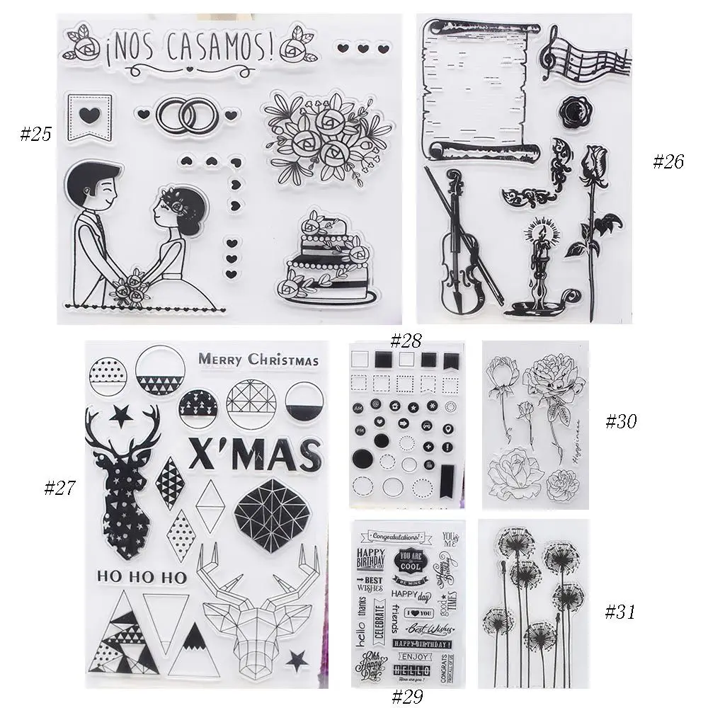 Download Aliexpress.com : Buy New Alphabet Transparent Silicone Clear Rubber Stamp Sheet Cling ...
