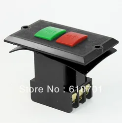 

KAO-5K AC 220V/380V 5A ON OFF Water Proof I/O Locking Pushbutton Control Switch for Bench Drill Machince Electric Tool