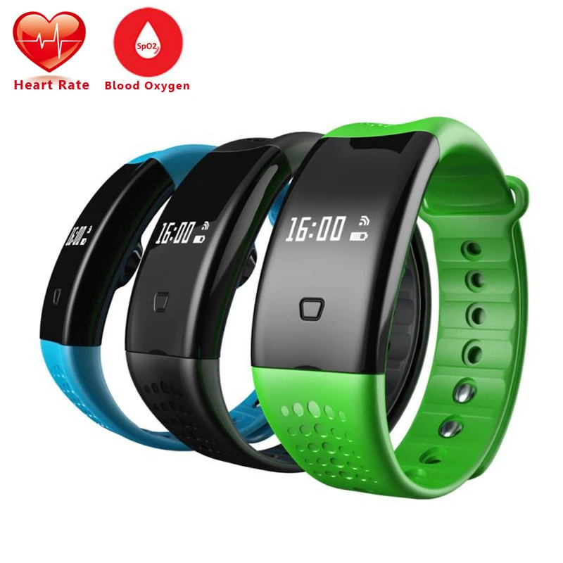 elink oled fitness tracker with heart rate monitoring