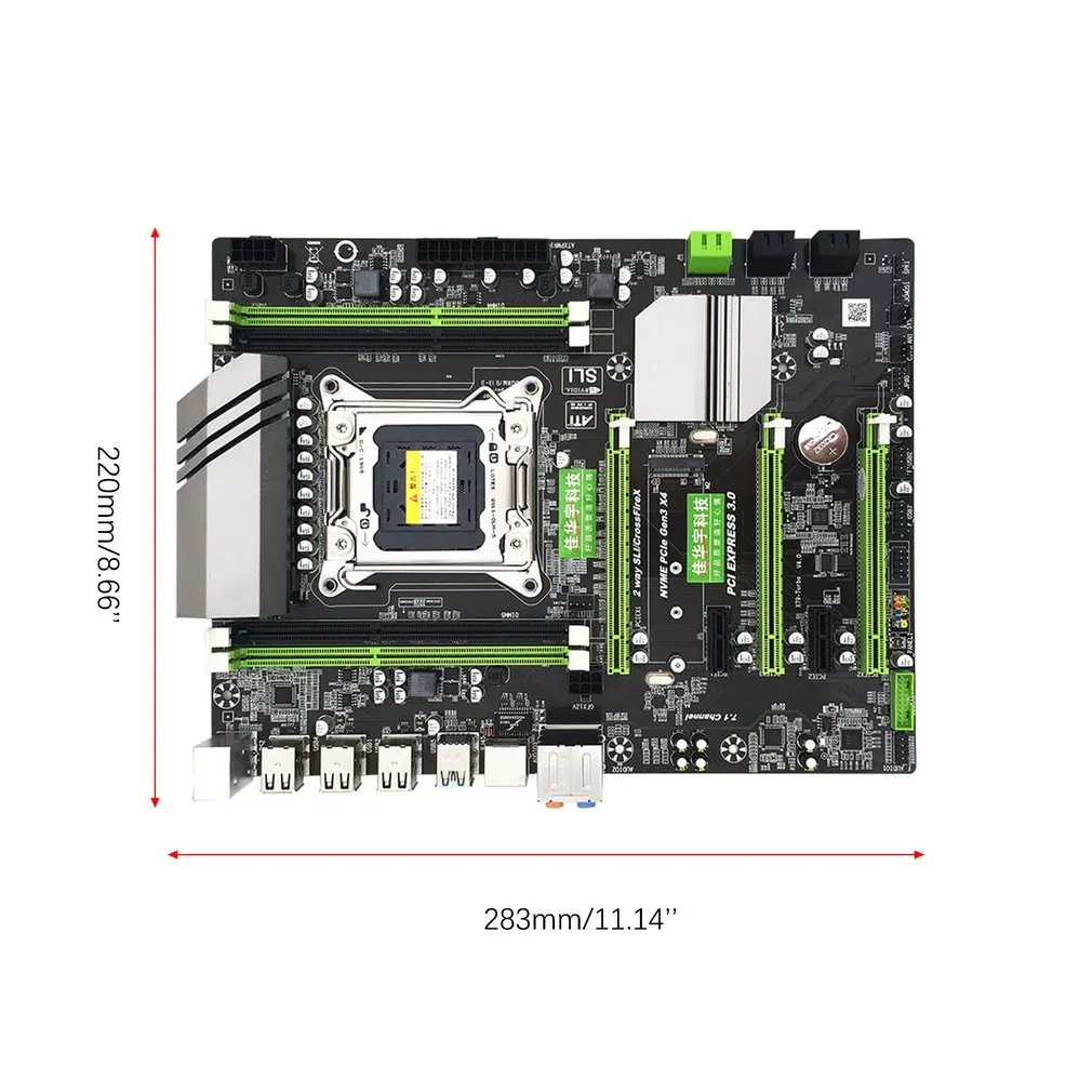 X79T DDR3 настольных ПК материнская плата LGA 2011 Процессор компьютера 4 канала игровые Поддержка M.2 E5-2680V2 i7 SATA 3,0 USB 3,0 для Intel B75