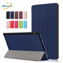 Чехол-подставка из искусственной кожи для huawei MediaPad T5 10 AGS2-W09, AGS2-L09, AGS2-L03, AGS2-W19, 10,1 дюймов, Магнитный чехол для планшета+ пленка+ ручка