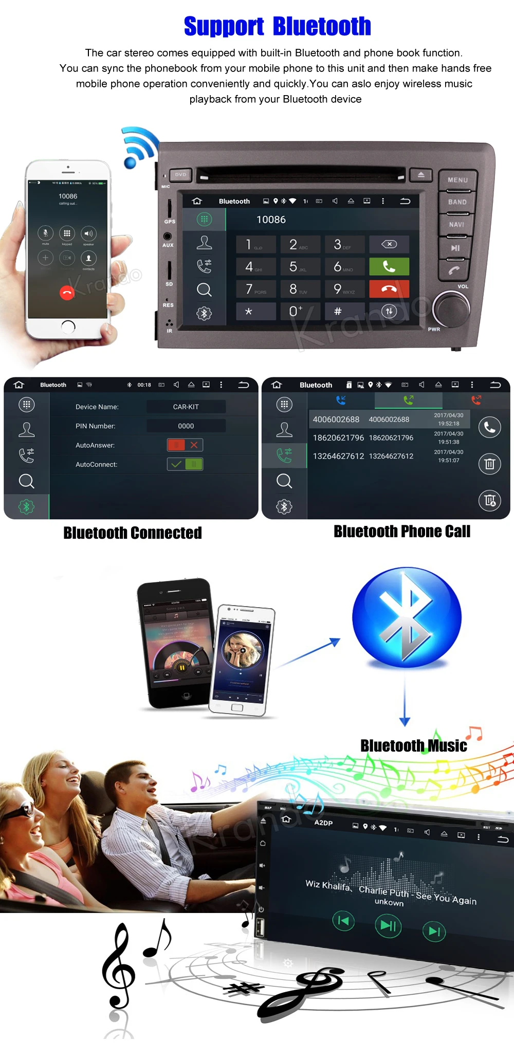 Discount Krando Android 7.1 car radio dvd multimedia for volvo s60 v70 XC70 2001 2002 2003 2004 gps navigation system WIFI 3G BT dab+ 5