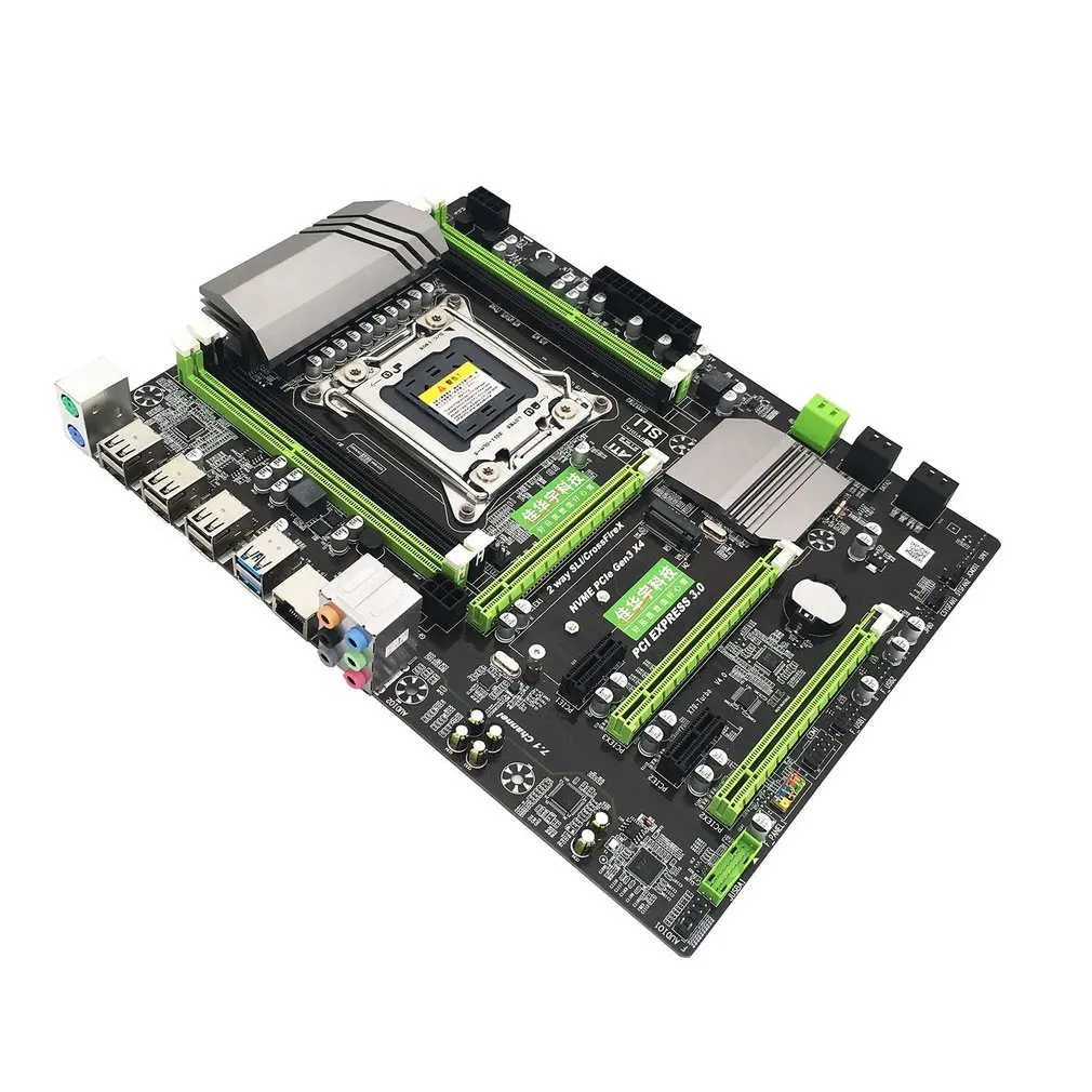 X79 материнская плата V4 версия LGA2011 pin большой радиатор гигабитная сетевая карта DDR3 m.2 высокоскоростной интерфейс жесткого диска