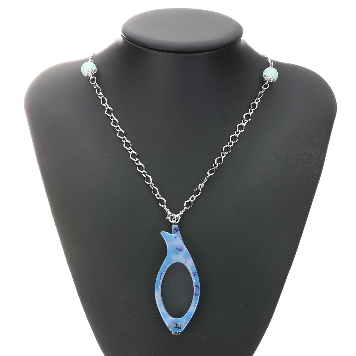 Shellhard Colorful Frame Necklace Vintage Folding Reading Glasses Chain Pendant Reader Necklace For Older Women Men Jewelry +2.0