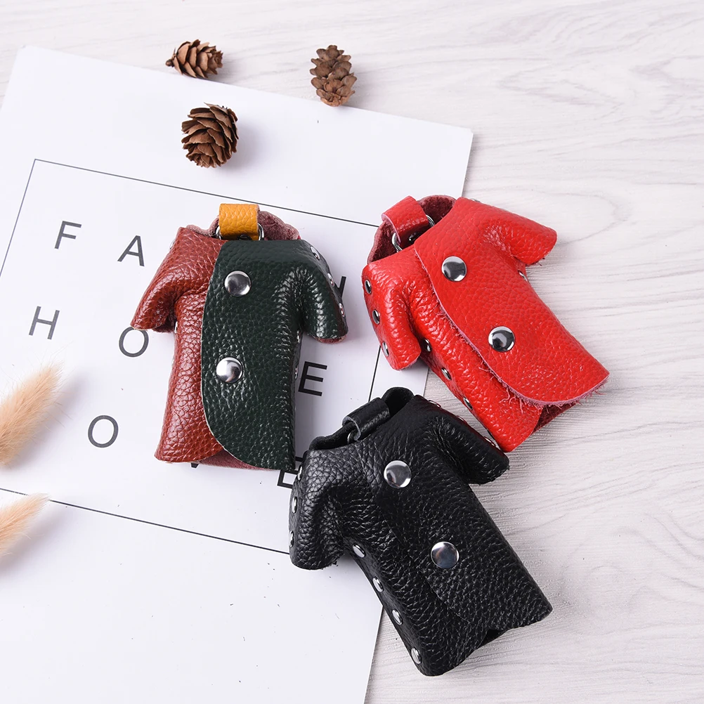 1PCS PU Leather Pouch Bag Clothes Shape Key Wallet Gift Key Wallet Housekeeper Purse Holder