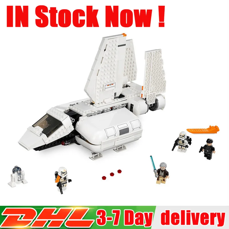 

2018 Lepin 05147 Star Wars Imperial Landing Craft Model Compatible Legoing 75221 Building Blocks Bricks Toys for Children Gifts