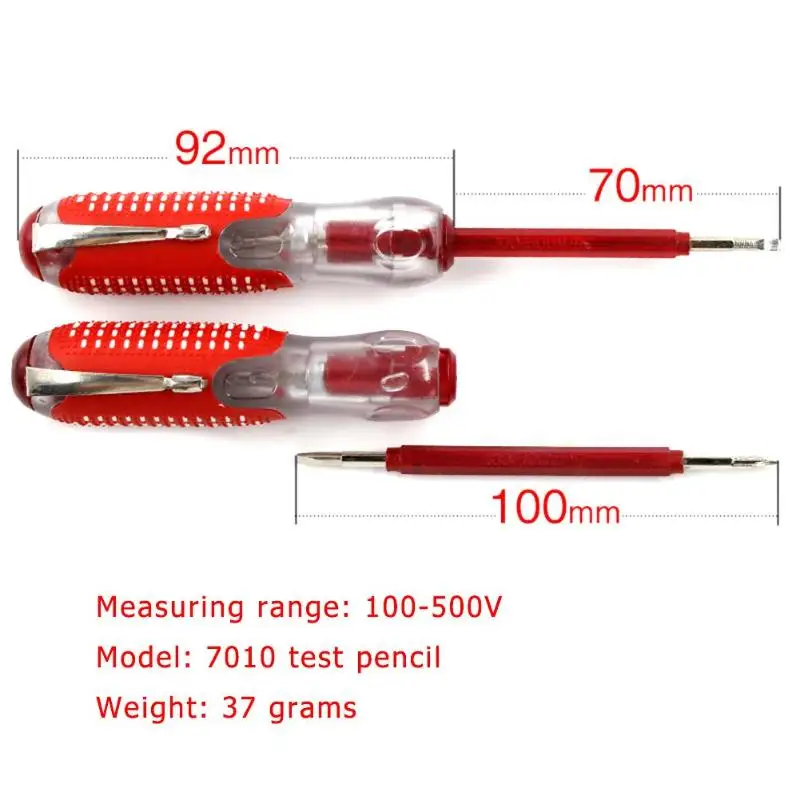 100-500 в 2 в 1 Электрический тест er ручка-отвертка детектор зонд многофункциональное промышленное напряжение Домашний Тест Ручка детектор питание