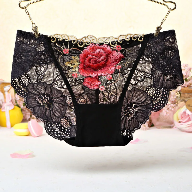 Buy Women Sexy Seamless Underwear Female Lace Flower