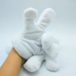 Новая мода большие когти белый плюш игрушки выполнить реквизит для представления дети прекрасные перчатки дети взрослые мягкие забавная