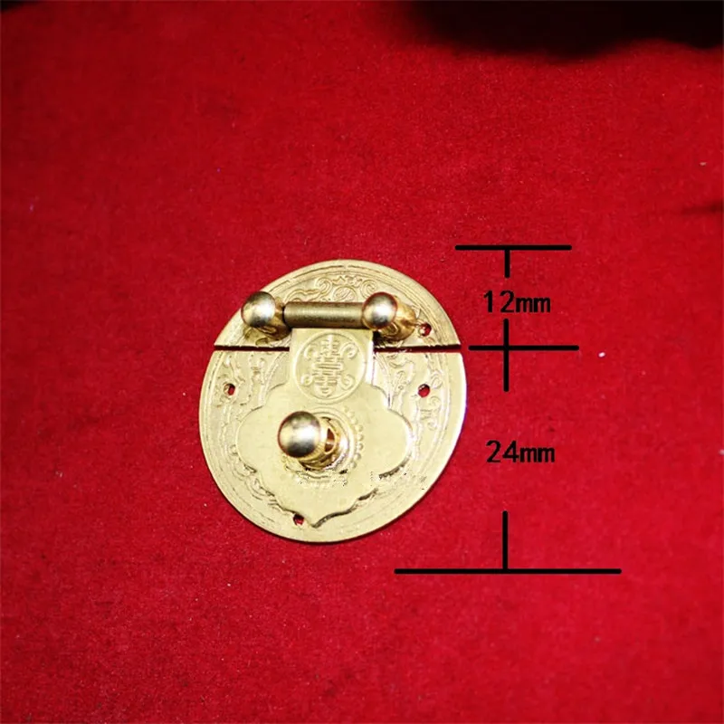 

Yellow Brass Box Suitcase Round Latch Buckles,Wooden Box Lock,Wooden Home DIY,36mm Dia.,1PC