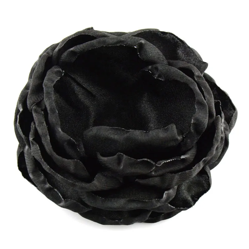 48 шт./лот 3,15 дюймов многослойная атласная Шебби розы без клип 6 слоев для девочек повязка на голову TH12