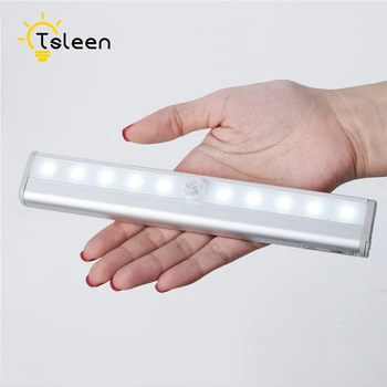 

10LED Motion Sensor Light Wireless Infrared Home Indoor Outdoor PIR Auto Sensor Motion Detector LED Night Light Lamp 2 styles