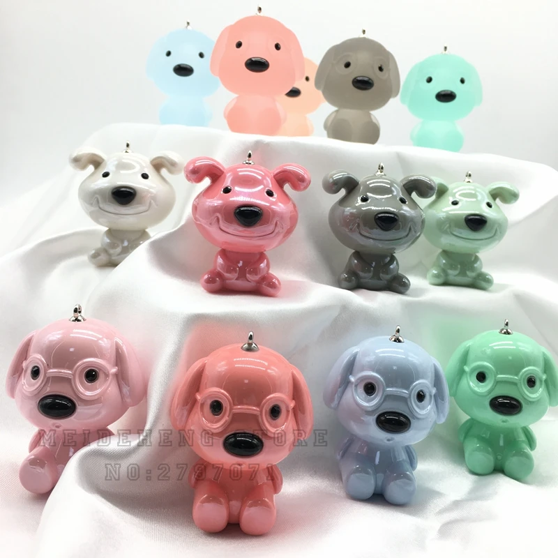 

Meideheng rubber Lacquer varnish smiling Dog Pendant Beads For Jewelry Making Baby Necklace Pendant Needlework Accessories 3 sty