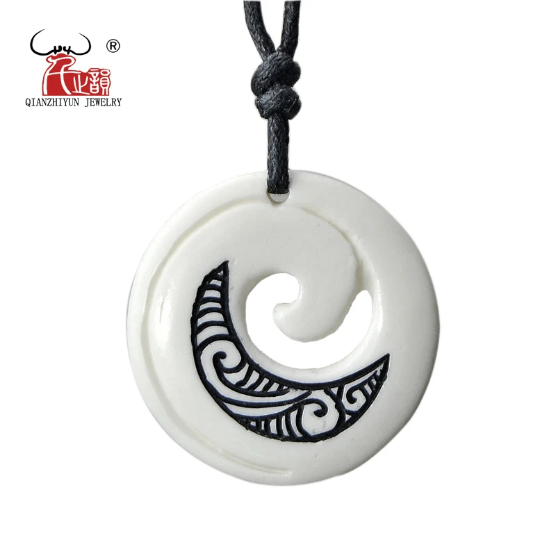 Koru Necklace New Zealand Maori Bone Carving Handcarved From Bone  Friendship Symbol - Etsy